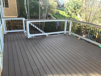 Wood and Steel Rail from Colorado Springs Deck Builder
