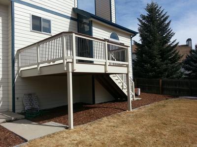 Wood and Steel Rail from Colorado Springs Deck Builder