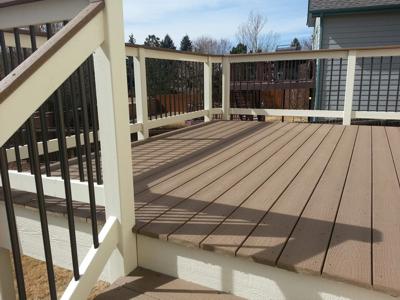 Wood and Steel Rail from Colorado Springs Deck Builder