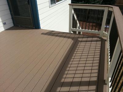 Wood and Steel Rail from Colorado Springs Deck Builder