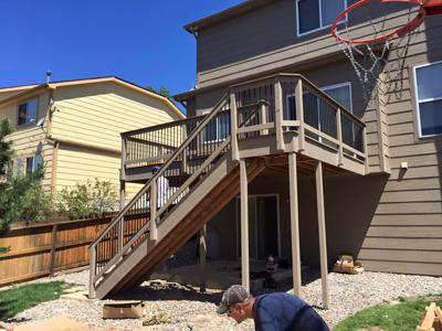 Custom Designed Staircases  from Colorado Springs Deck Builder