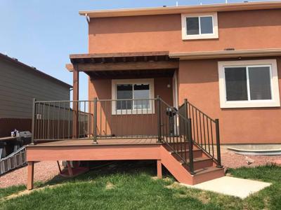 Steel Panel Railing from Colorado Springs Deck Builder