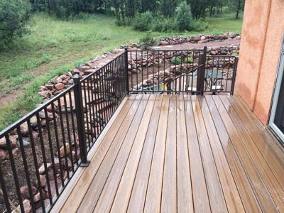 Steel Panel Railing from Colorado Springs Deck Builder