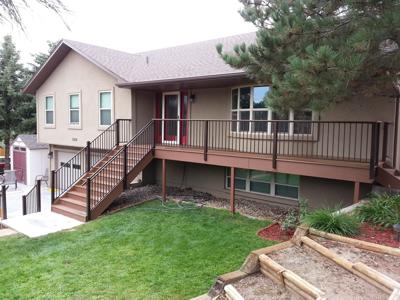 Steel Panel Railing from Colorado Springs Deck Builder