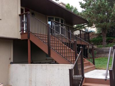 Steel Panel Railing from Colorado Springs Deck Builder