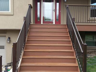 Steel Panel Railing from Colorado Springs Deck Builder
