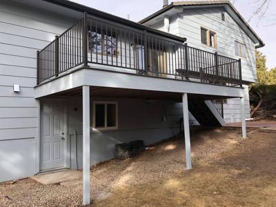 Steel Panel Railing from Colorado Springs Deck Builder