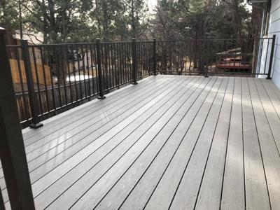 Steel Panel Railing from Colorado Springs Deck Builder
