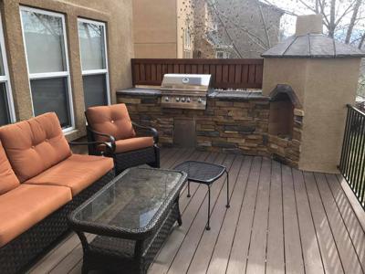 Composite Deck & Stone Patio  from Colorado Springs Deck Builder