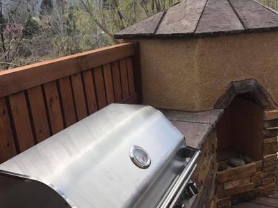 Composite Deck & Stone Patio  from Colorado Springs Deck Builder