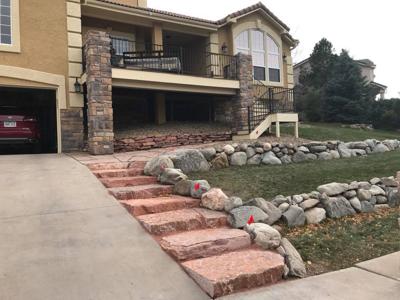 Composite Deck & Stone Patio  from Colorado Springs Deck Builder